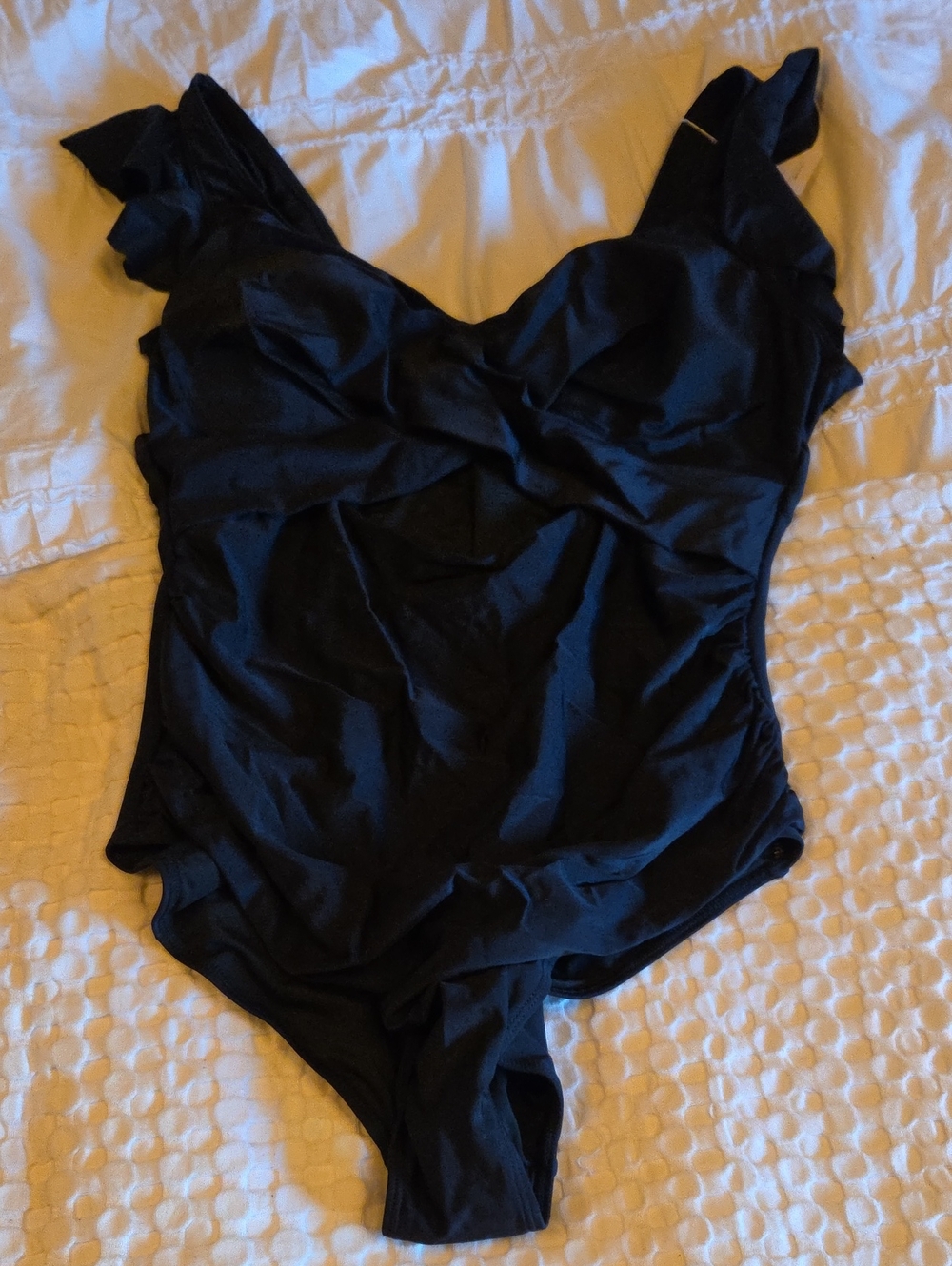 Black One-Piece Swimsuit 2xl